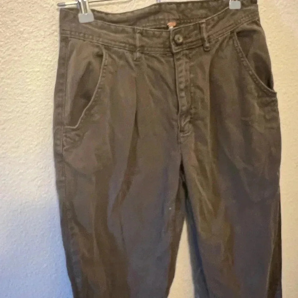 Free People Womens 0 Brown Tapered Leg pants Boho - Picture 3 of 8